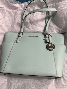 Michael Kors Light Mint Saffiano Leather Tote